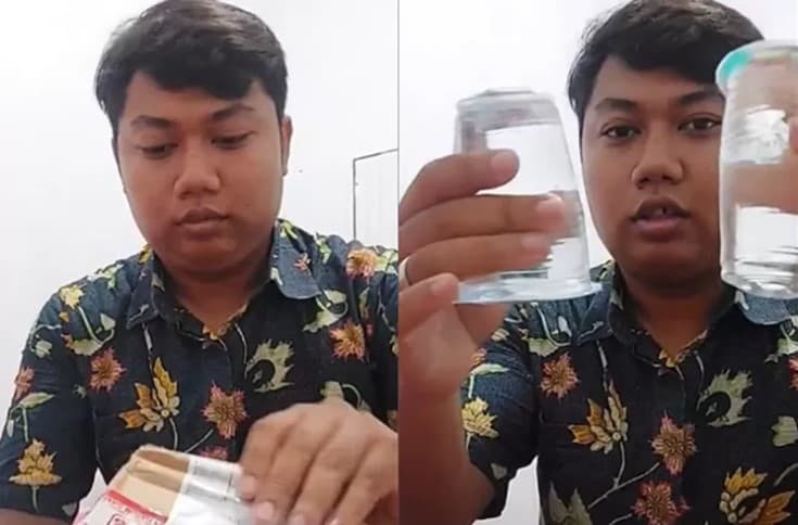 Cowok Beli iPhone Malah Dikirim Air Mineral Kemasan Gelas. (Foto: X/@islaminoiano07) Cowok Beli iPhone Malah Dikirim Air Mineral Kemasan Gelas. (Foto: X/@islaminoiano07)