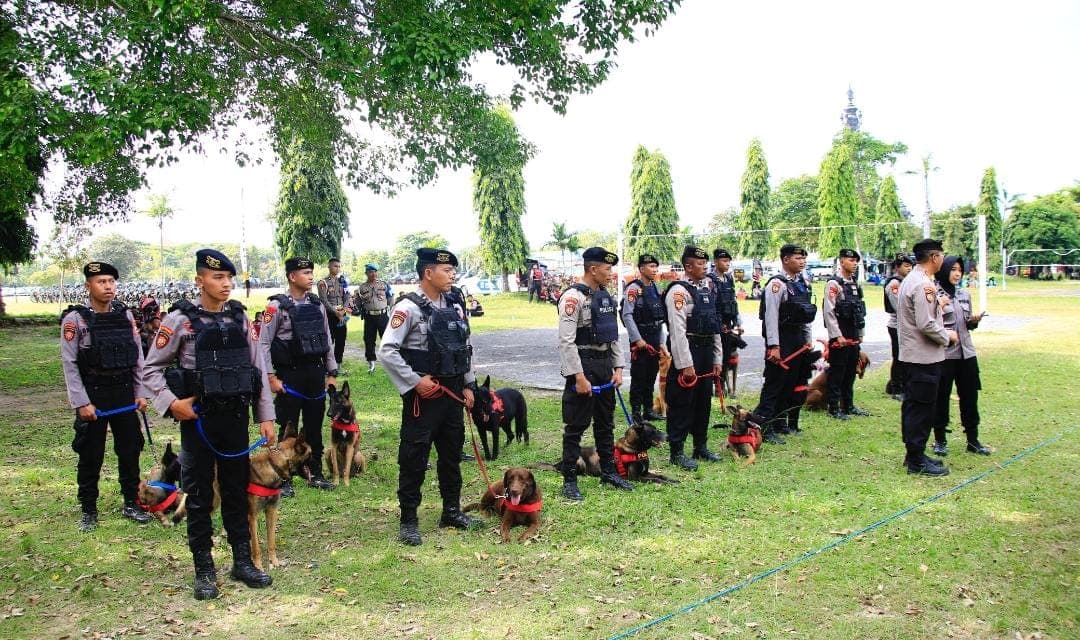 Anjing pelacak dikerahkan untuk mengamankan kegiatan World Water Forum (WWF) ke-10 di Bali pada 18-25 Mei 2024 (Foto: Polri) Anjing pelacak dikerahkan untuk mengamankan kegiatan World Water Forum (WWF) ke-10 di Bali pada 18-25 Mei 2024 (Foto: Polri)