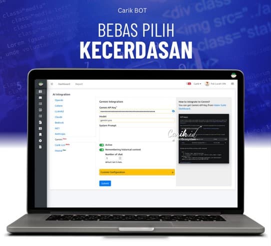 CARIK BOT Luncurkan Intelligence Dashboard LLM untuk Merevolusi Kecerdasan Chatbot. CARIK BOT Luncurkan Intelligence Dashboard LLM untuk Merevolusi Kecerdasan Chatbot.