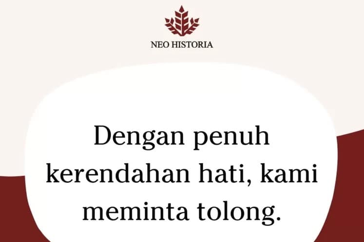 Pengurus Partai Demokrat Laporkan Neo Historia ke OJK karena Lakukan Open Donasi. (Foto: X) Pengurus Partai Demokrat Laporkan Neo Historia ke OJK karena Lakukan Open Donasi. (Foto: X)