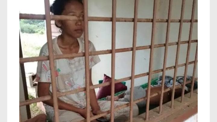 Ibu dan Balitanya Disekap di Kandang Anjing (Foto:Istimewa) Ibu dan Balitanya Disekap di Kandang Anjing (Foto:Istimewa)