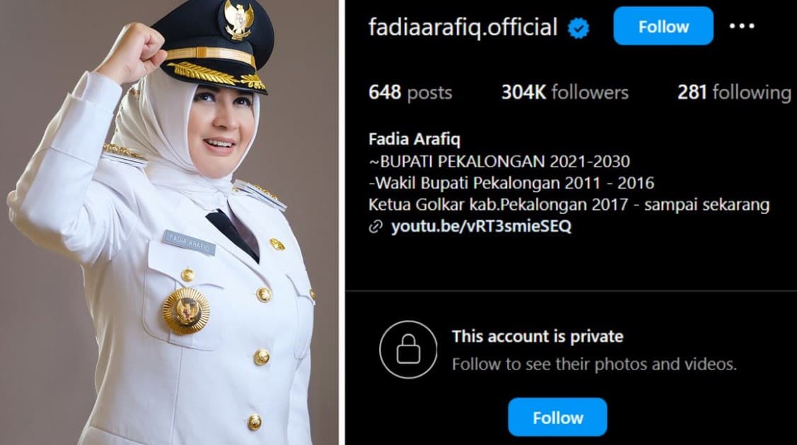 Viral Diduga Bupati Pekalongan Fadia Arafiq Maki-maki Warganet di Instagram. Viral Diduga Bupati Pekalongan Fadia Arafiq Maki-maki Warganet di Instagram.