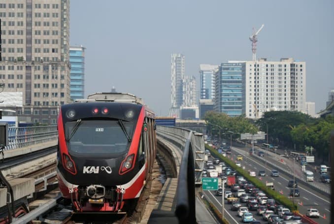 Ilustrasi LRT Jabodebek Ilustrasi LRT Jabodebek