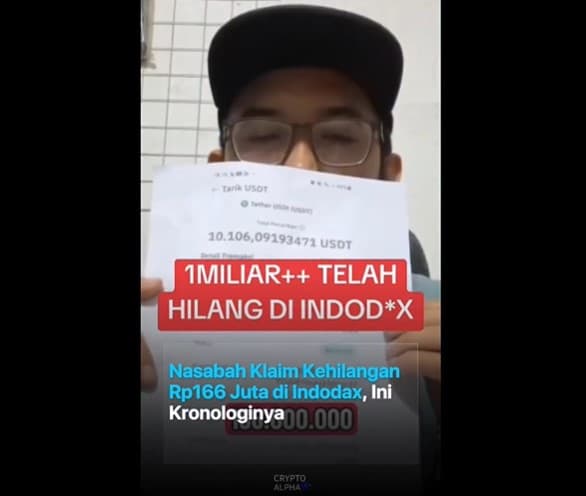 Dana Nasabah Indodax Mendadak Raib Rp 166 Juta. (Foto: Thread) Dana Nasabah Indodax Mendadak Raib Rp 166 Juta. (Foto: Thread)